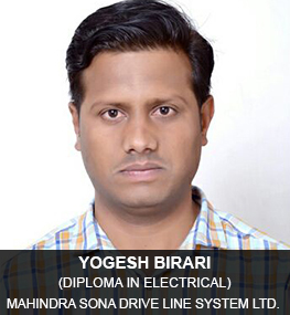 Placed Candidate Yogesh Birari